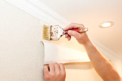 Pose de papier peint à Jussy-Champagne — revêtements muraux et toiles de verre